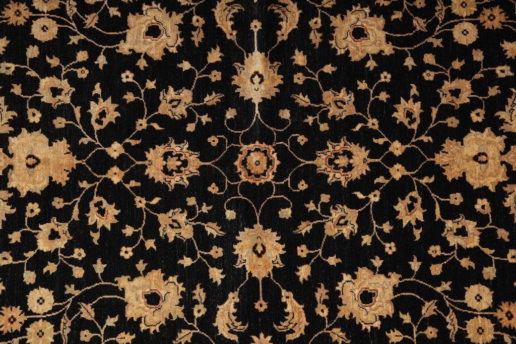 6 x 9 Black Chobi Peshawar Rug 22729