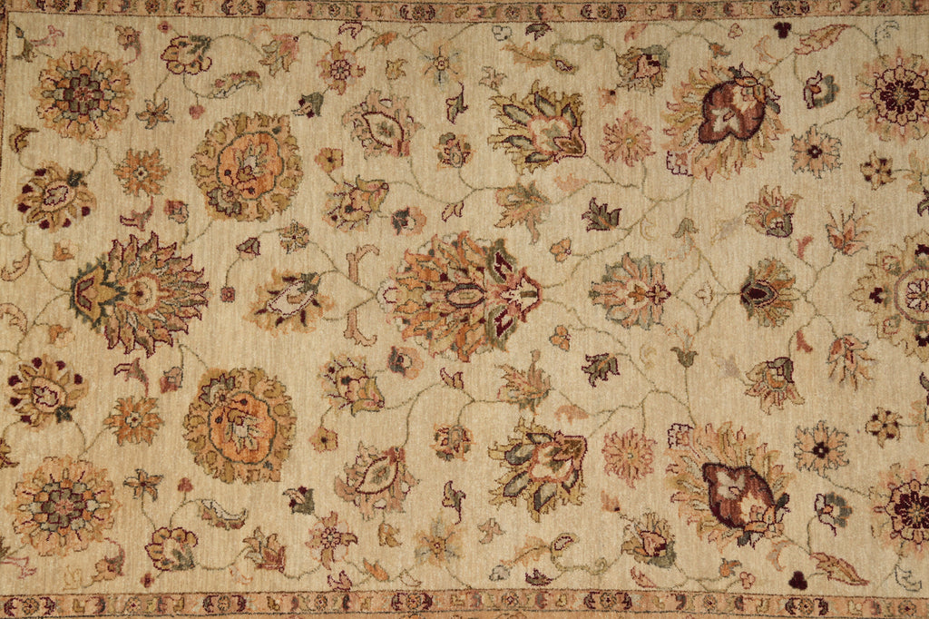 5.7 x 8 Beige Vegetable Dyed Chobi Rug 73658