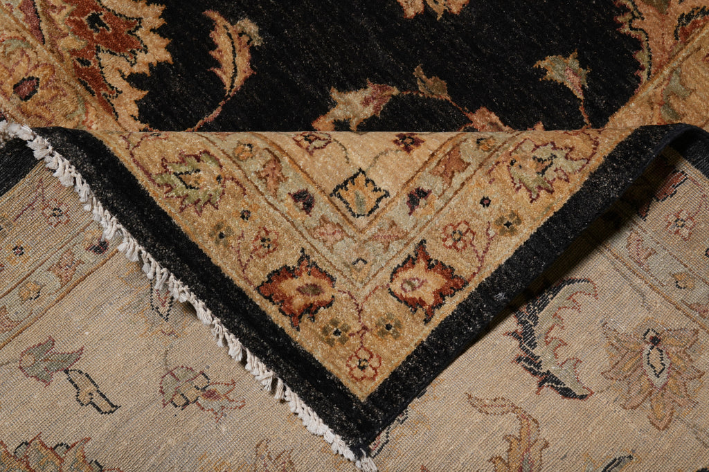 8 x 10 Quality Wool Jaipur Rug Black Sale Clearance #PIX-12728