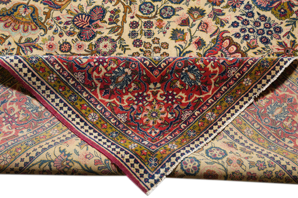 10 x 13.7 Semi-Antique Persian Tabriz Wool Rug Trees #F-4306