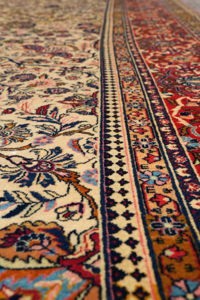 10 x 13.7 Semi-Antique Persian Tabriz Wool Rug Trees #F-4306