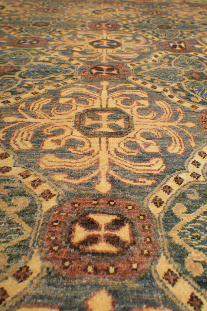5 x 5.9 Pine Green Chobi Peshawar Rug 20263