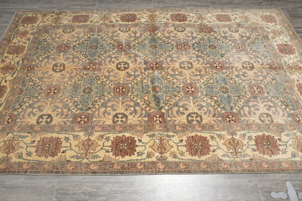 5 x 5.9 Pine Green Chobi Peshawar Rug 20263