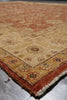 Load image into Gallery viewer, 7.6 x 9.5 Hand-Knotted Agra Rug Natural Wool Rust Gold Inventory Clearance Sale #PIX-804-70