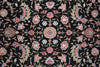 Load image into Gallery viewer, 9 x 12 High Quality Wool and Silk Handmade Black Coral Happy Rug #F-4307