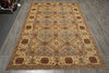 Load image into Gallery viewer, 5.9 x 9 Gray Slate Blue Chobi Peshawar Rug 20204