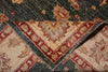Load image into Gallery viewer, 8 x 8 Feet Square Dark Green Quality Peshawar Chobi Zigler Rug #PIX-3771