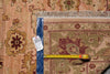 Load image into Gallery viewer, 8 x 8.5 Hand-Knotted Jaipur Rug Quality Wool Peach Green #PIX-15973