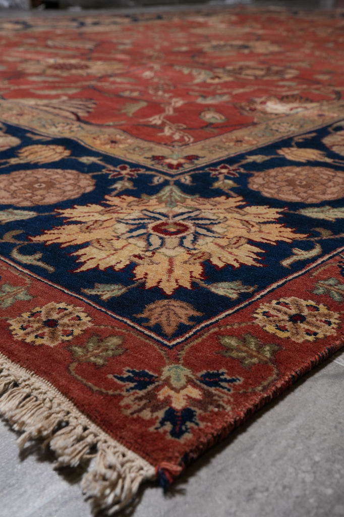 8 x 10 Gorgeous Traditional Quality Wool Jaipur Rug Burgundy Black Clearance Sale #PIX-3707