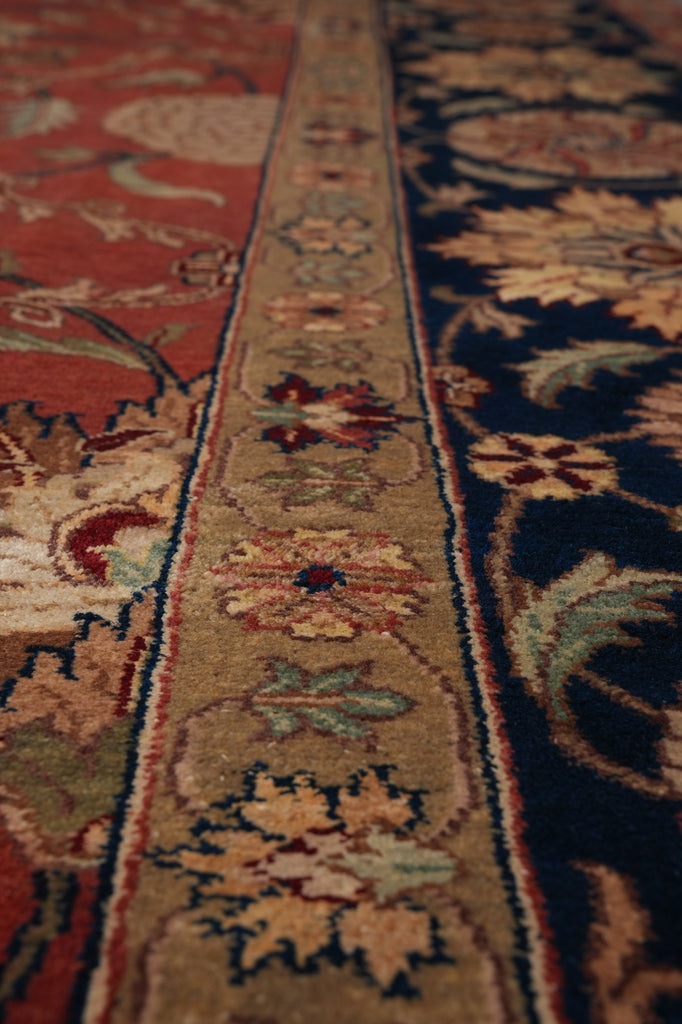 8 x 10 Gorgeous Traditional Quality Wool Jaipur Rug Burgundy Black Clearance Sale #PIX-3707