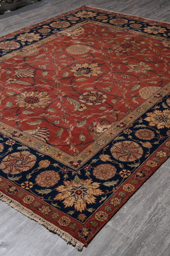 8 x 10 Gorgeous Traditional Quality Wool Jaipur Rug Burgundy Black Clearance Sale #PIX-3707