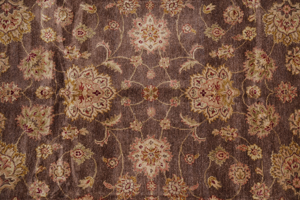 8 x 9.7 Brown Quality Wool Jaipur Rug Clearance Sale #PIX-804-38