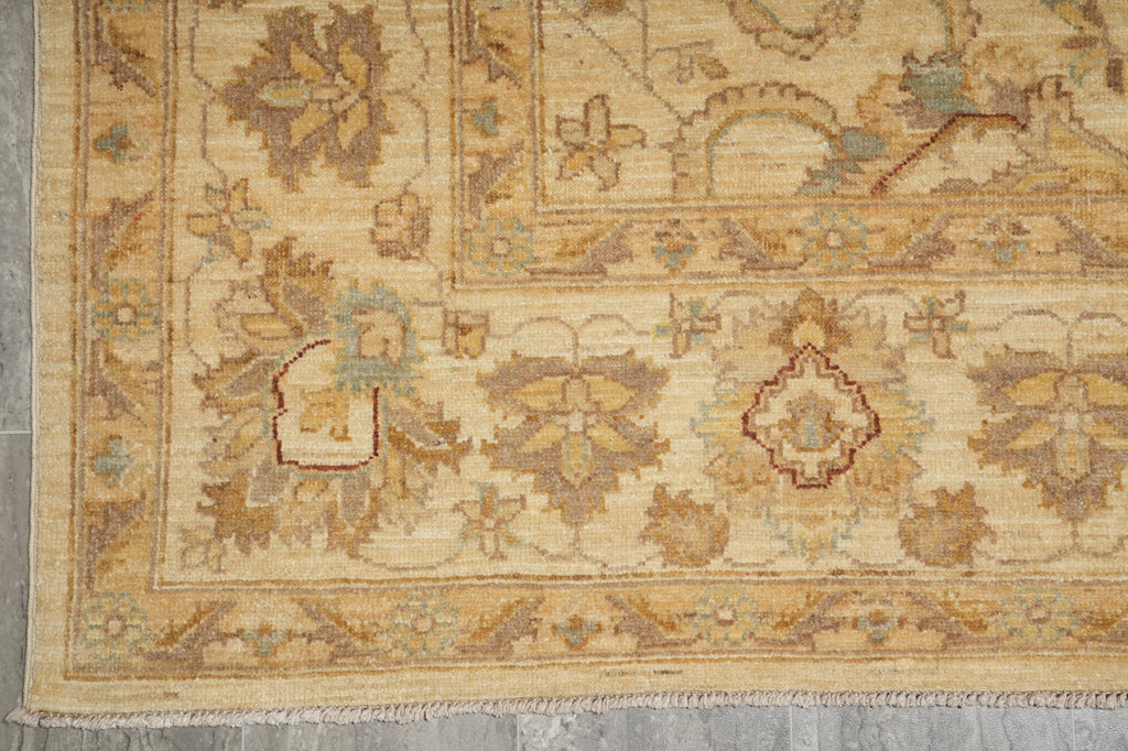 6.4 x 9.9 Beige Zigler Chobi Peshawar Rug 20262