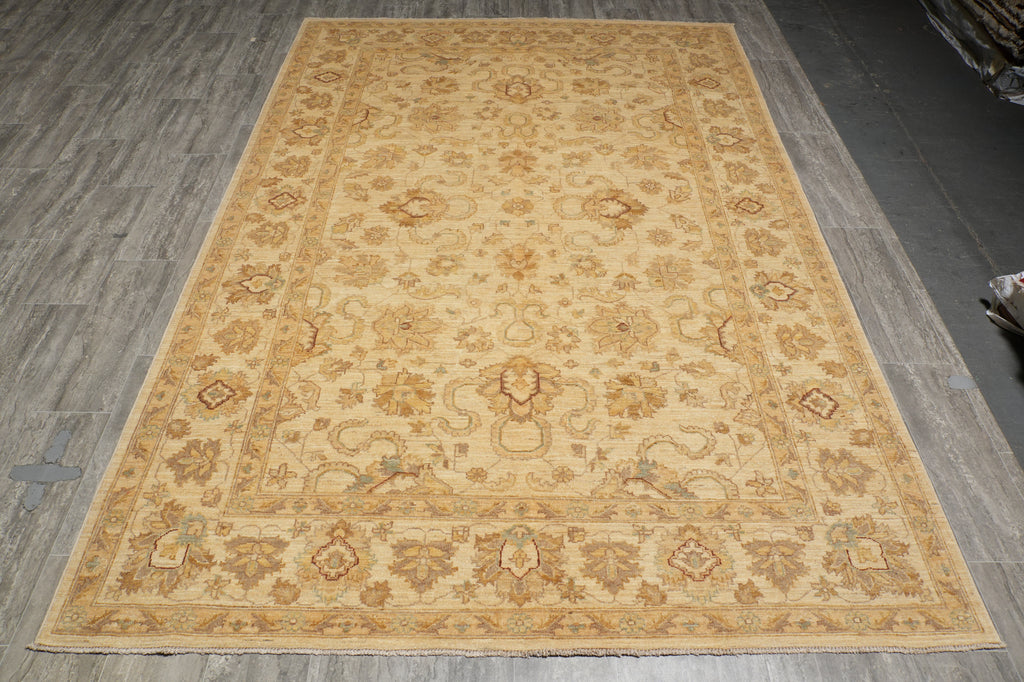 6.4 x 9.9 Beige Zigler Chobi Peshawar Rug 20262