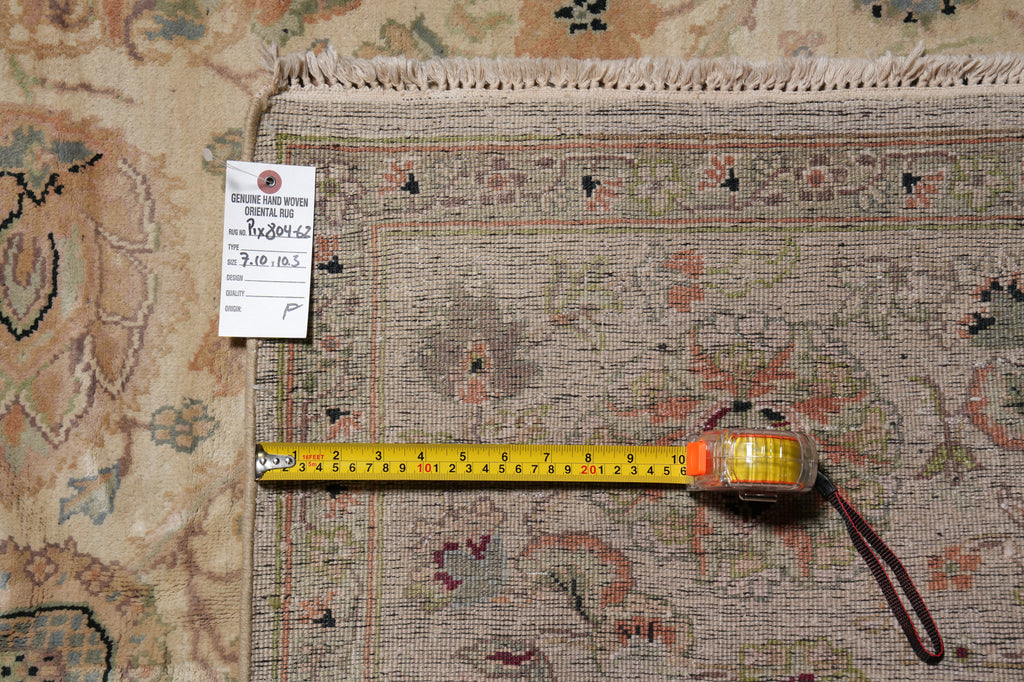 8 x 10.3 Sale Neutral Warm Washed out Colors Quality Jaipur Rug #PIX-804-62