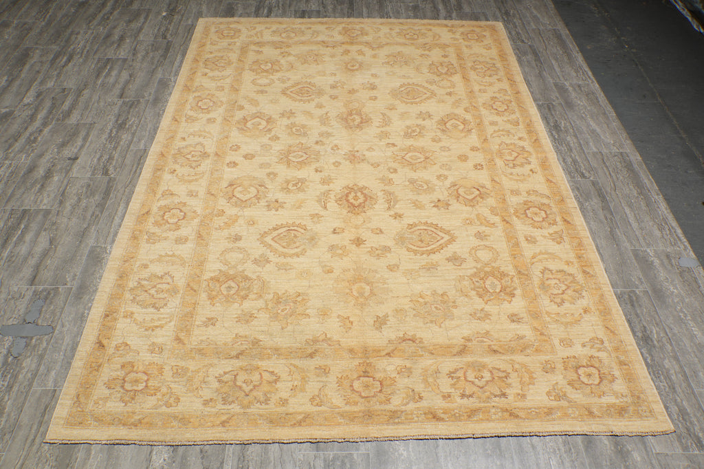6 x 8.8 Beige Chobi Peshawar Rug 20254