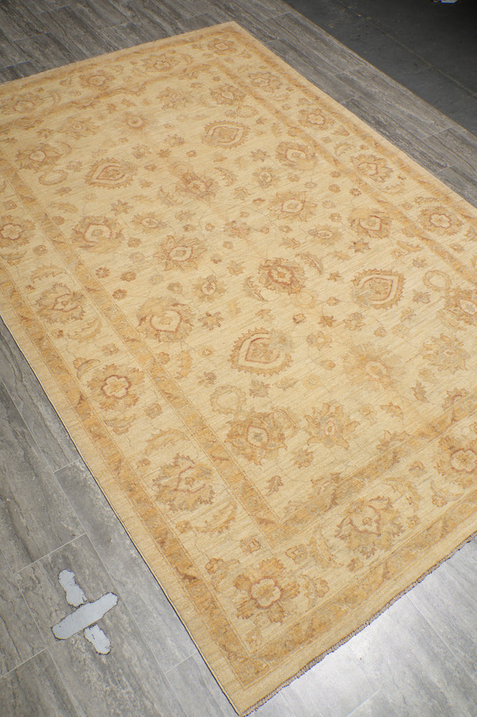 6 x 8.8 Beige Chobi Peshawar Rug 20254