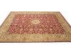 Load image into Gallery viewer, 9.2 x 12.6 Quality Handmade Rug Red Gold Natural Wool #F-4312