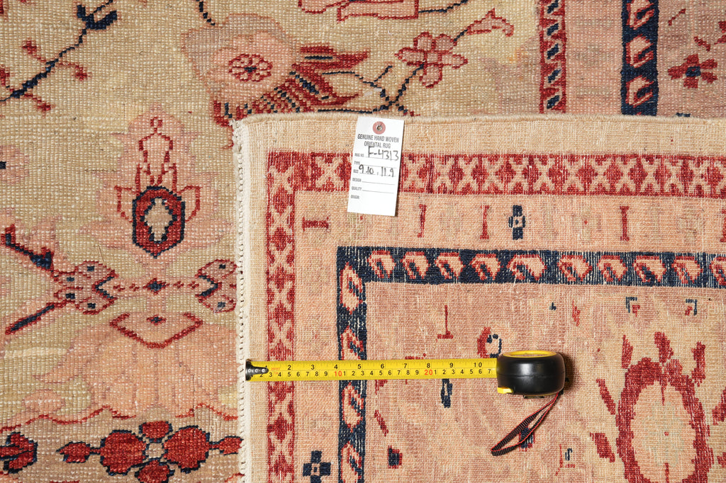 10 x 11.9 Amazing Oushak Rug Light Green Low Pile #F-4313