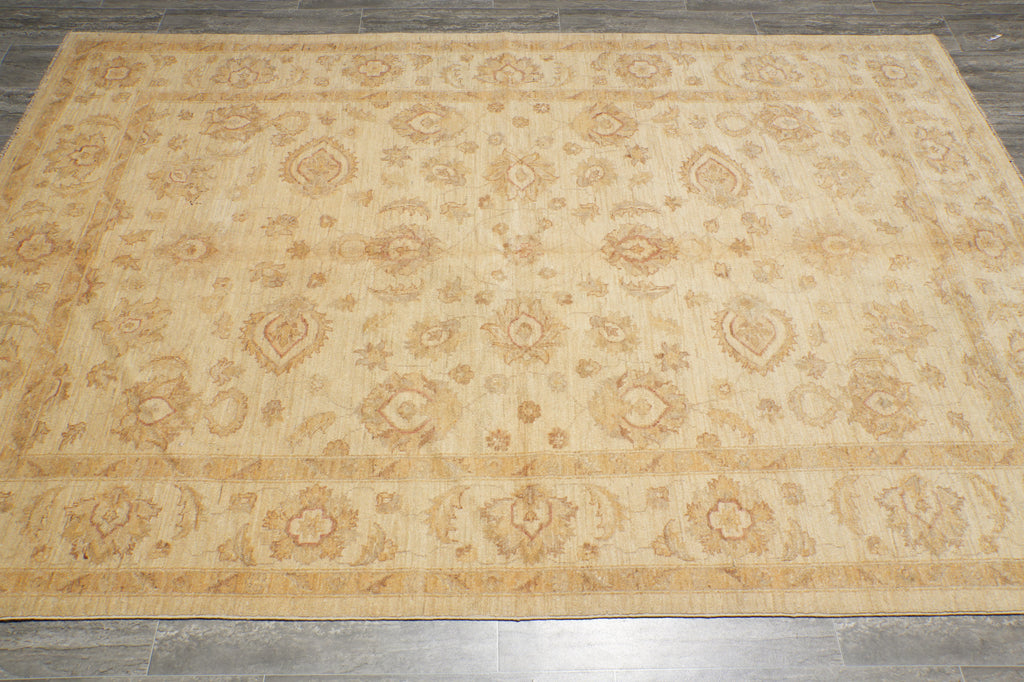 6 x 8.8 Beige Chobi Peshawar Rug 20254