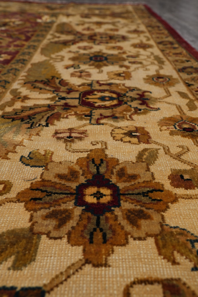 7.7 x 9.4 Great Quality Jaipur Rug Burgundy Gold Fine Weave #PIX-804-63