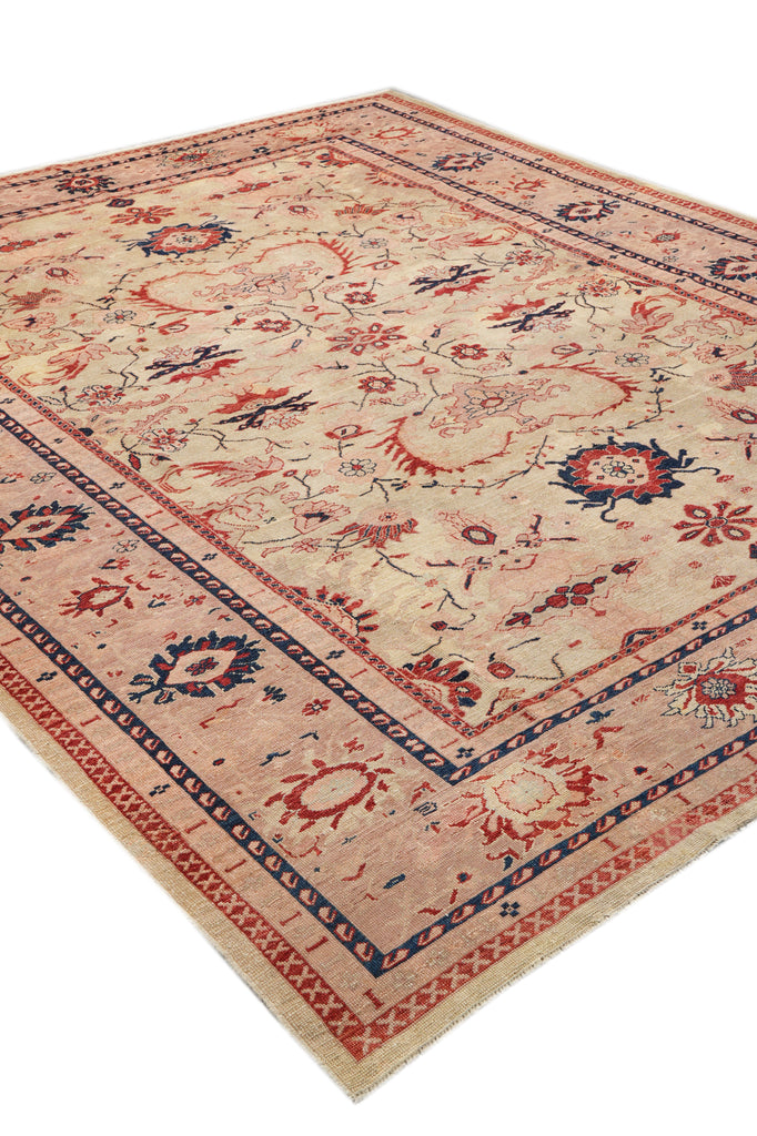 10 x 11.9 Amazing Oushak Rug Light Green Low Pile #F-4313