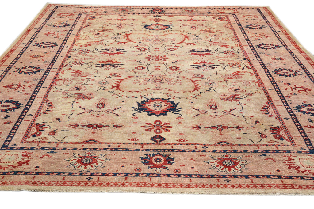 10 x 11.9 Amazing Oushak Rug Light Green Low Pile #F-4313