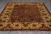 Load image into Gallery viewer, 7.7 x 9.4 Great Quality Jaipur Rug Burgundy Gold Fine Weave #PIX-804-63