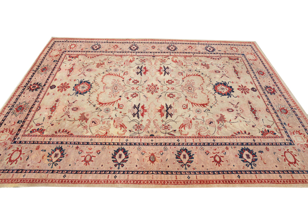 10 x 11.9 Amazing Oushak Rug Light Green Low Pile #F-4313