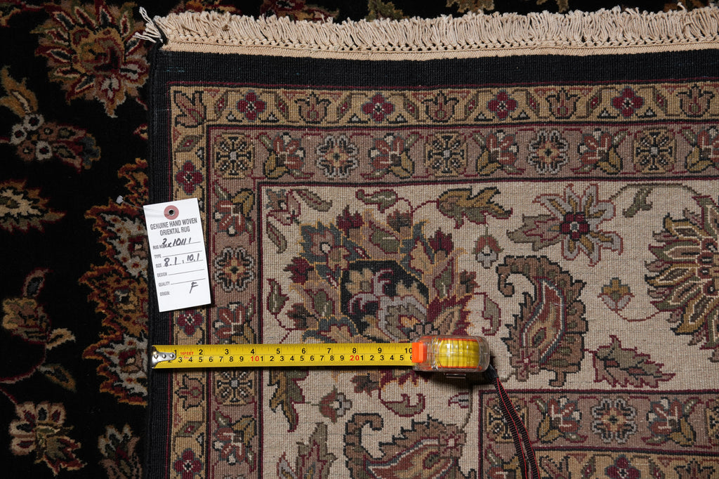 8 x 10 Black Jaipur Rug Quality Wool Black #PIX-10111