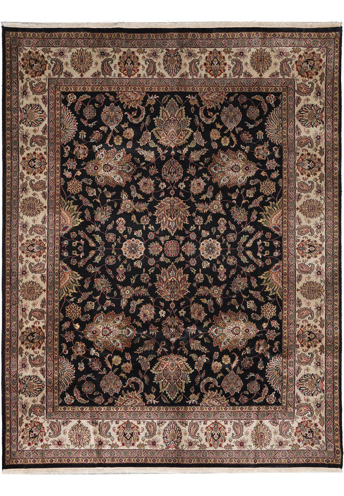 8 x 10 Black Jaipur Rug Quality Wool Black