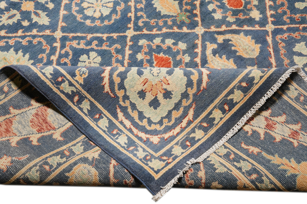 8.2 x 10 Attractive Handmade Agra Rug Dinem Blue #F-4315