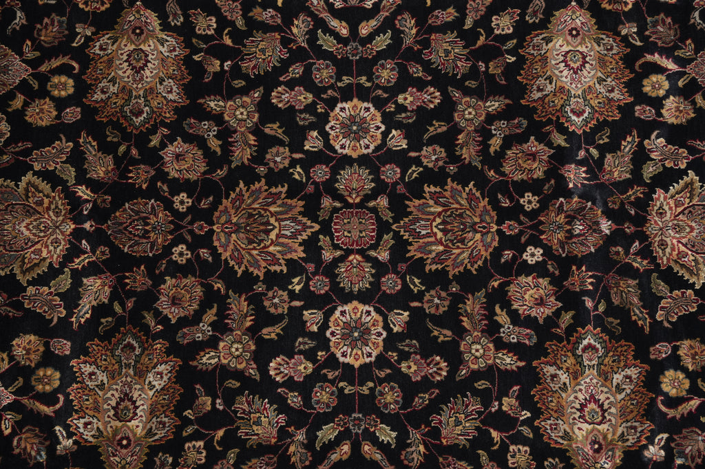 8 x 10 Black Jaipur Rug Quality Wool Black #PIX-10111