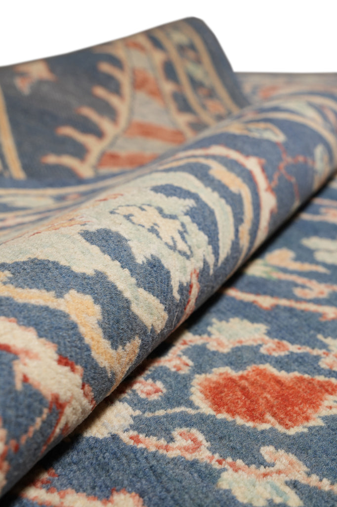 8.2 x 10 Attractive Handmade Agra Rug Dinem Blue #F-4315