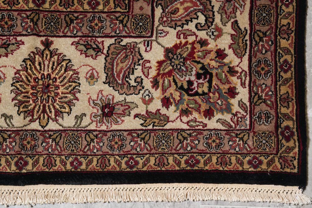 8 x 10 Black Jaipur Rug Quality Wool Black #PIX-10111
