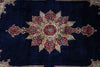 Load image into Gallery viewer, 10 x 13 SIGNED Royal Navy Blue Signed Persian Kerman Rug-Iran CLASSIC FORMAL TRADITIONAL IRAN #PIX-12958