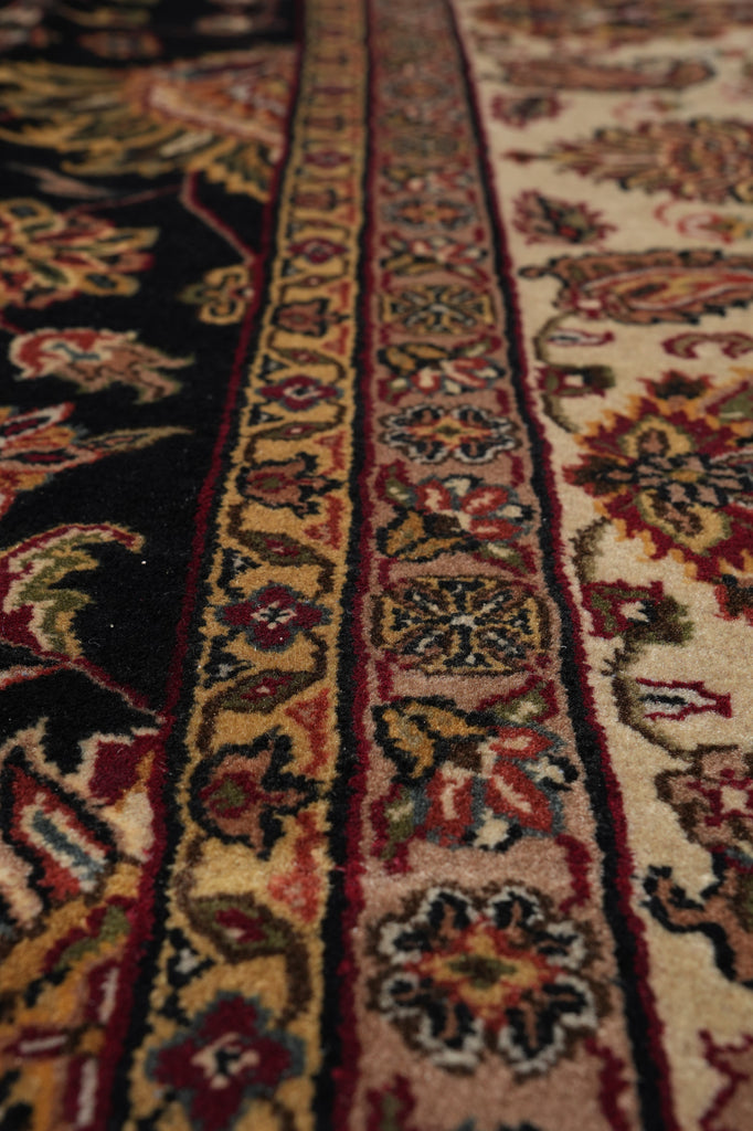 8 x 10 Black Jaipur Rug Quality Wool Black #PIX-10111