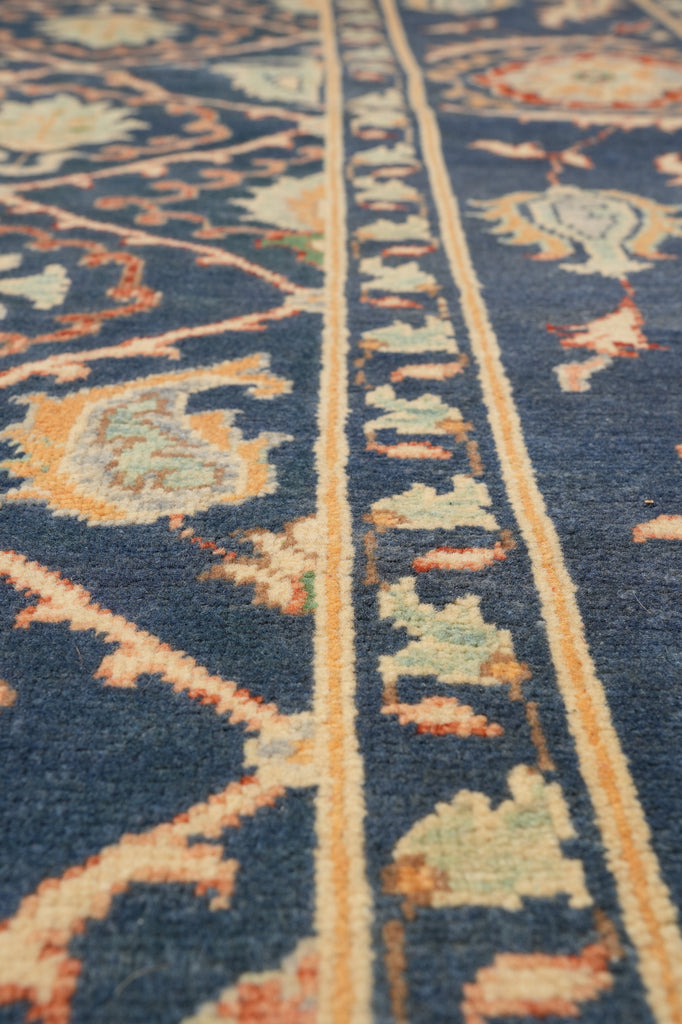 8.2 x 10 Attractive Handmade Agra Rug Dinem Blue #F-4315