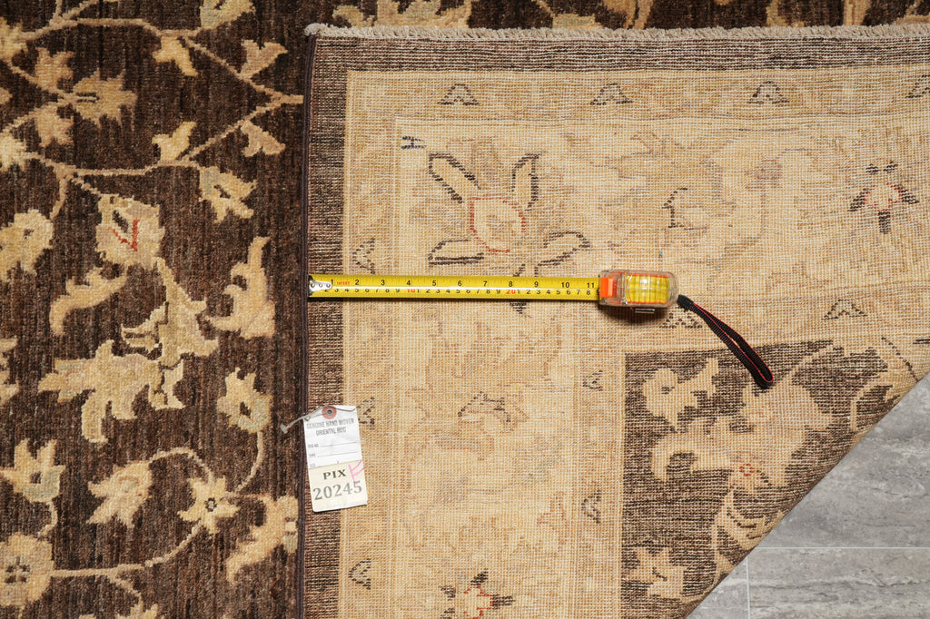 6 x 9 Brown Zigler Chobi Peshawar Rug Dark Brown 20245