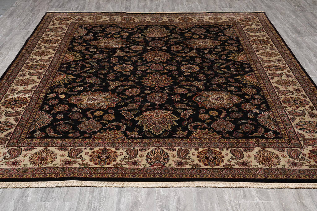 8 x 10 Black Jaipur Rug Quality Wool Black #PIX-10111
