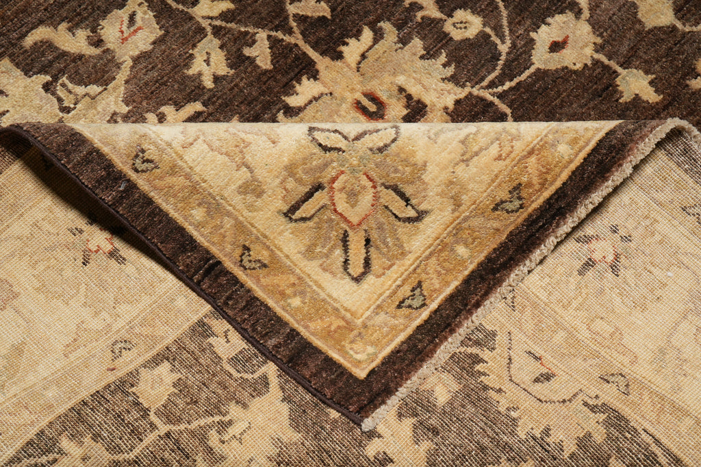 6 x 9 Brown Zigler Chobi Peshawar Rug Dark Brown 20245