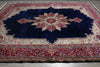 Load image into Gallery viewer, 10 x 13 SIGNED Royal Navy Blue Signed Persian Kerman Rug-Iran CLASSIC FORMAL TRADITIONAL IRAN #PIX-12958