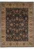 Load image into Gallery viewer, 7.7 x 10 Charcoal Black Natural Quality Wool Jaipur Rug