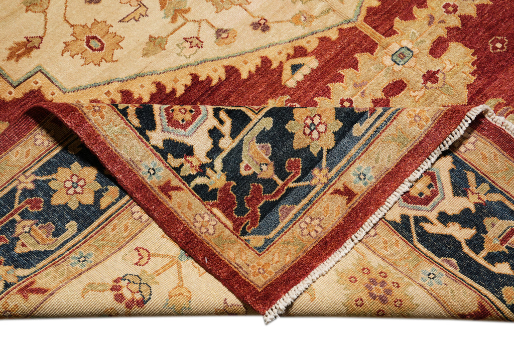 7.9 x 9.10 New Handmade Serapi Rug Natural Wool #F-4316