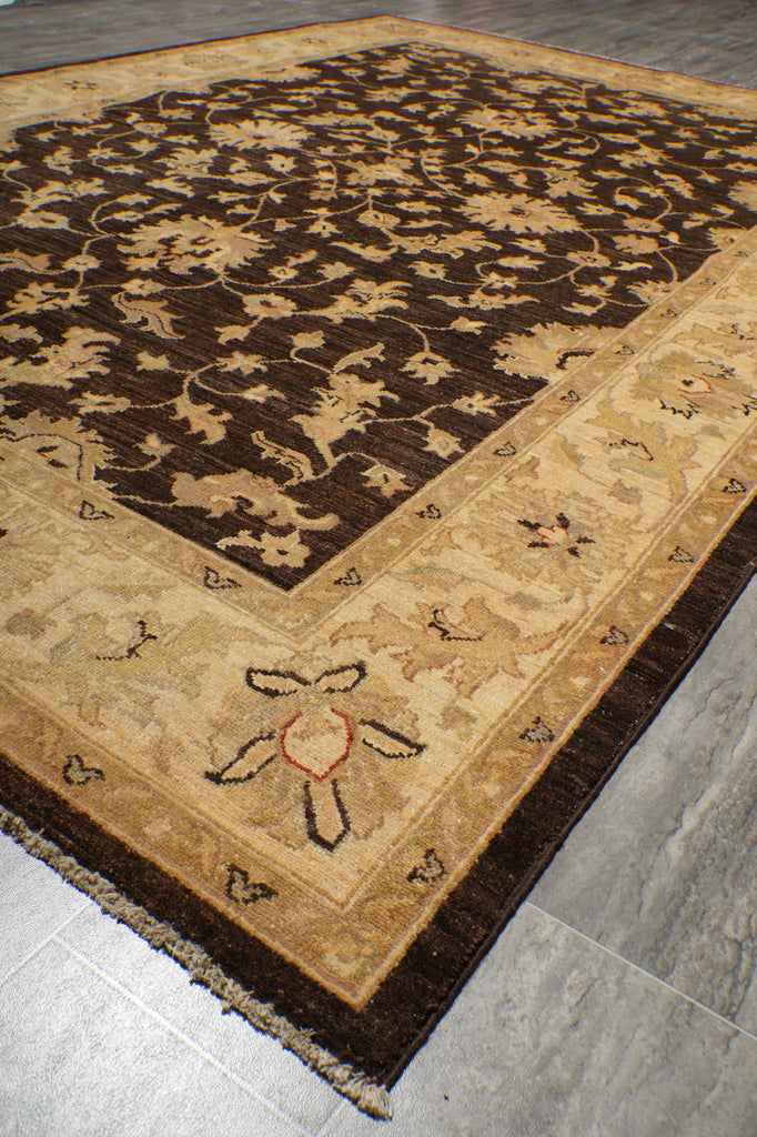6 x 9 Brown Zigler Chobi Peshawar Rug Dark Brown 20245