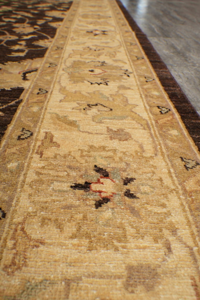 6 x 9 Brown Zigler Chobi Peshawar Rug Dark Brown 20245