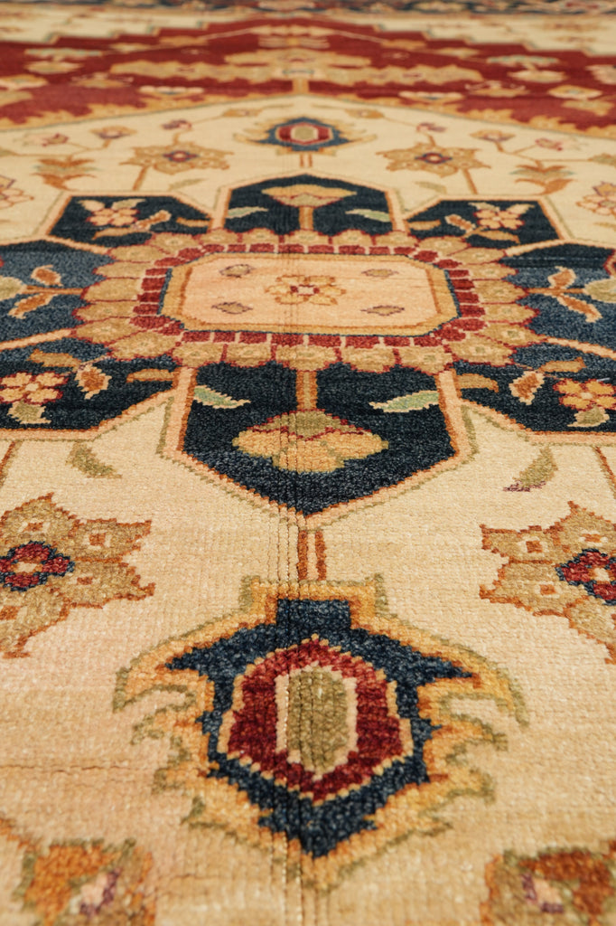 7.9 x 9.10 New Handmade Serapi Rug Natural Wool #F-4316