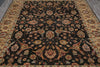 Load image into Gallery viewer, 7.7 x 10 Charcoal Black Natural Quality Wool Jaipur Rug #LA-52951