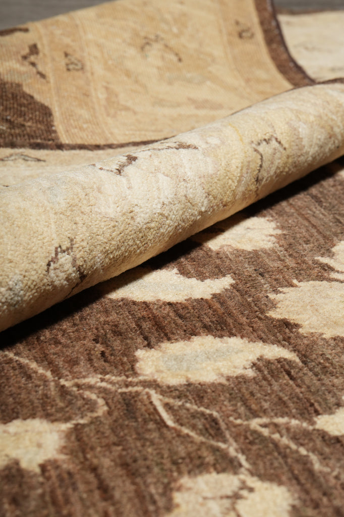 6 x 9 Chocolate Brown Chobi Peshawar Rug 20249