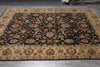 Load image into Gallery viewer, 7.7 x 10 Charcoal Black Natural Quality Wool Jaipur Rug #LA-52951